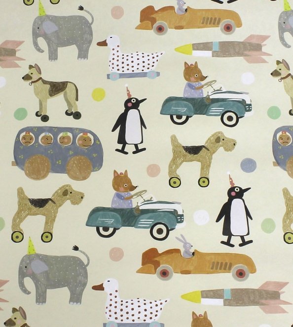 Бумага упаковочная Toys