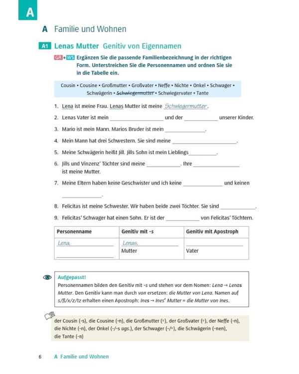 Deutsch üben. Trainingsbuch zu Schritte plus neu A2