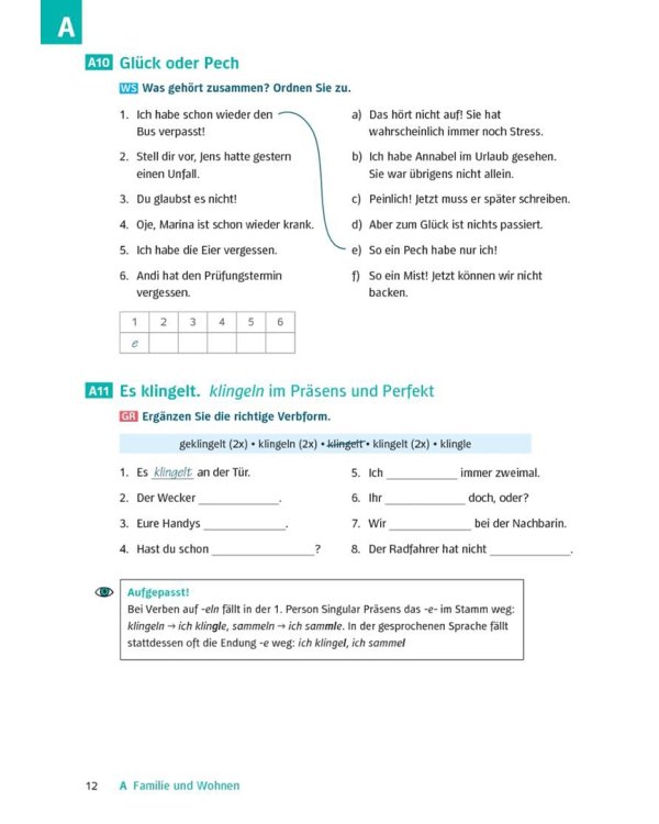 Deutsch üben. Trainingsbuch zu Schritte plus neu A2