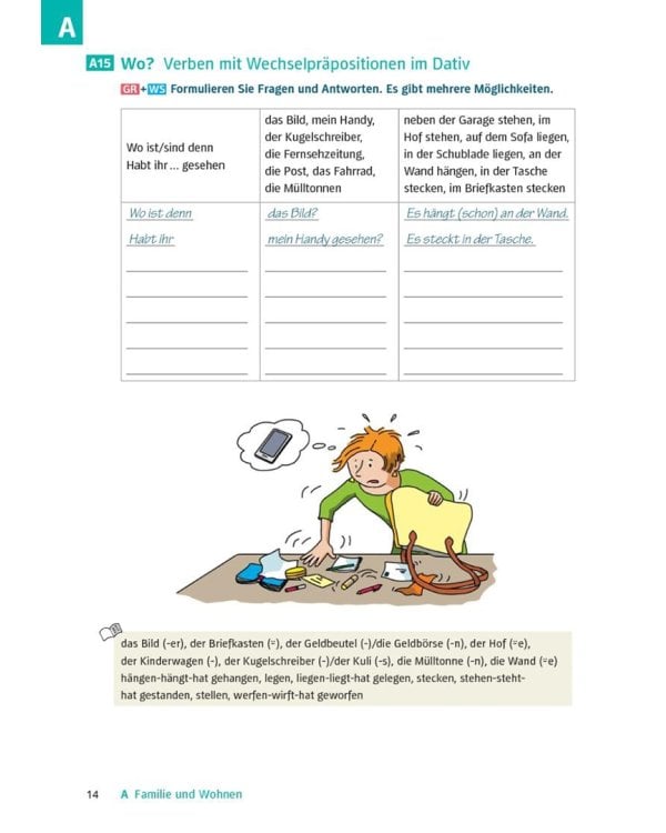 Deutsch üben. Trainingsbuch zu Schritte plus neu A2