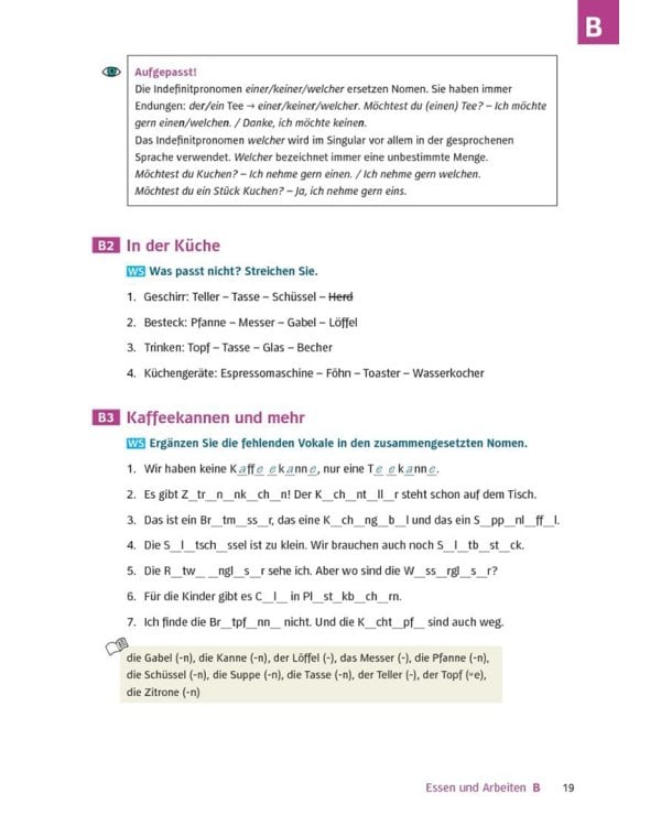 Deutsch üben. Trainingsbuch zu Schritte plus neu A2