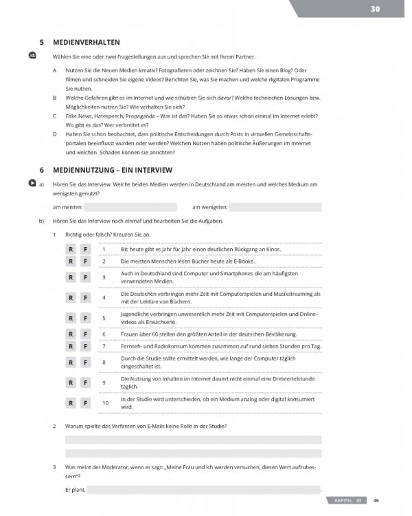 Akademie Deutsch B2+. Zusatzmaterial mit Audios online. Band 4. Deutsch als Fremdsprache