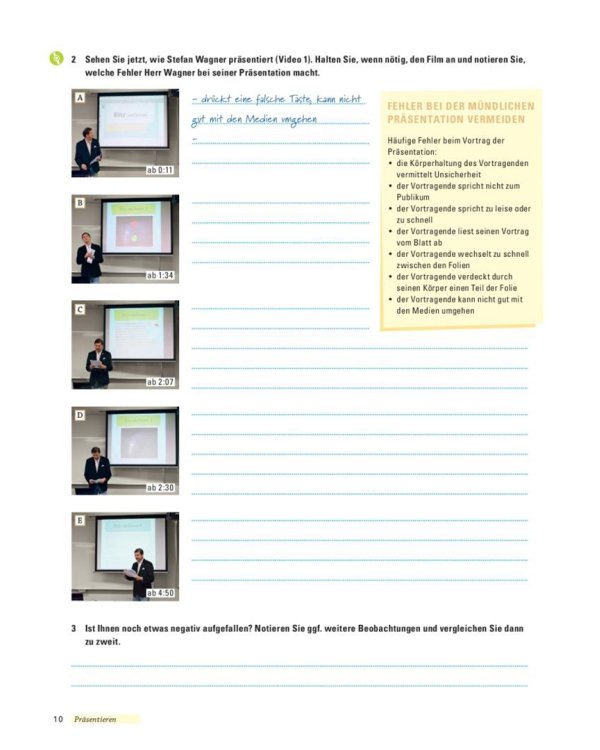 Campus Deutsch - Präsentieren und Diskutieren. Kursbuch mit CD-ROM, MP3-Audiodateien und Video-Clips