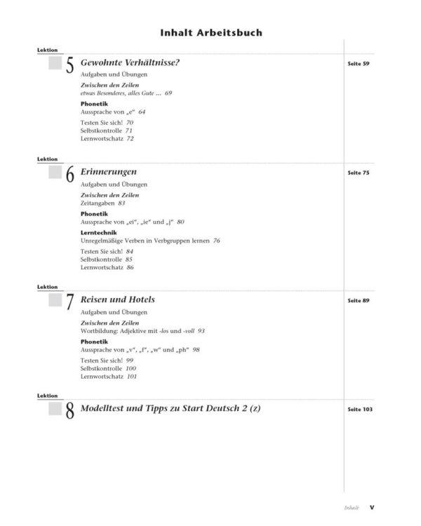 Tangram aktuell 2 – Lektion 5–8. Kursbuch + Arbeitsbuch mit Audio-CD zum Arbeitsbuch