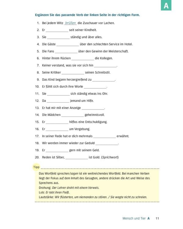 Deutsch üben. Wortschatz &amp; Grammatik