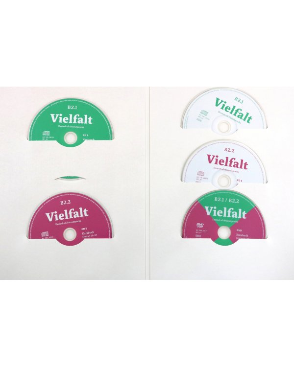 Vielfalt B2.1-B2.2. Medienpaket, Audio-CDs und DVD zu den Kurs- und Arbeitsbüchern