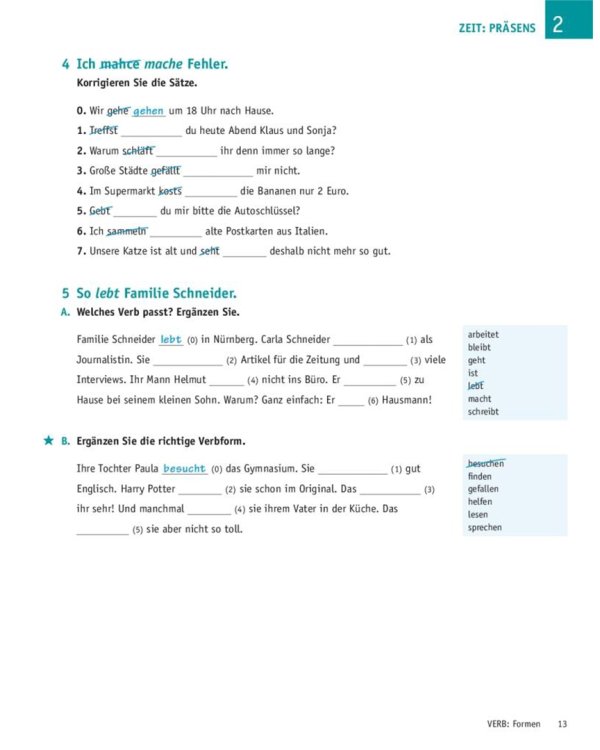 Deutsch Übungsbuch Grammatik A1-A2