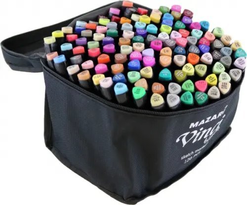 Набор маркеров Vinci Black, 120 цветов