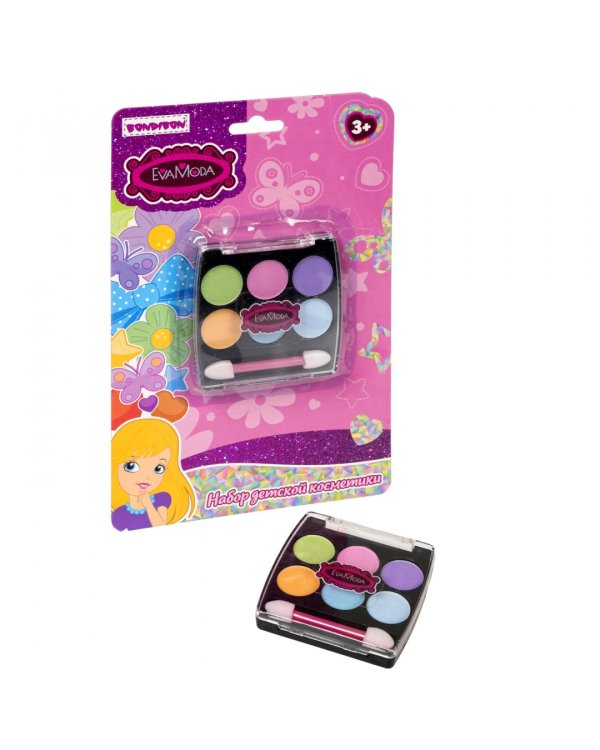 Набор детской декоративной косметики, тени для век
