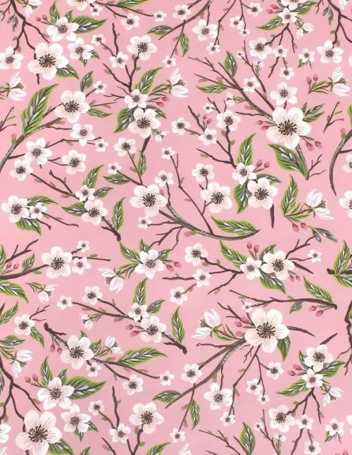 Бумага упаковочная. Яблоневый цвет