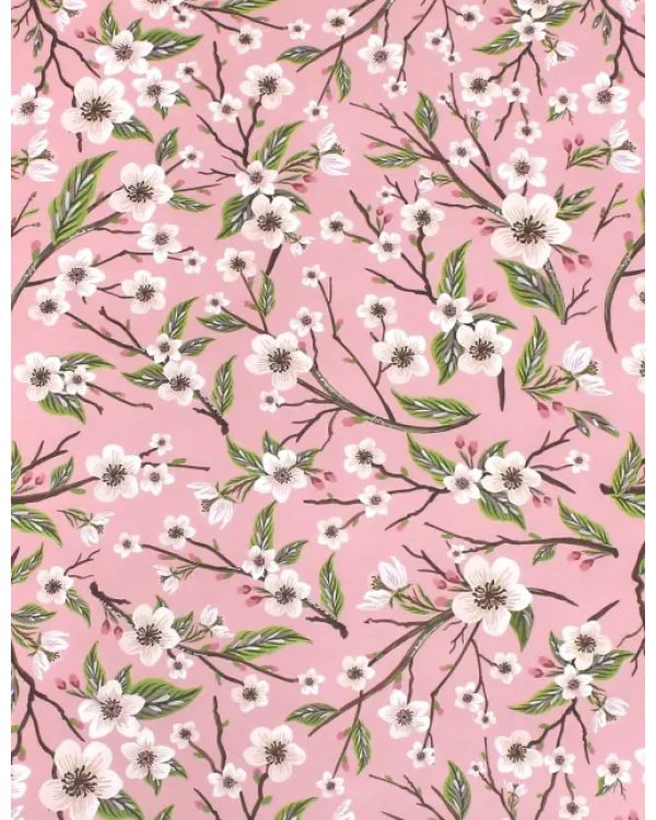 Бумага упаковочная. Яблоневый цвет