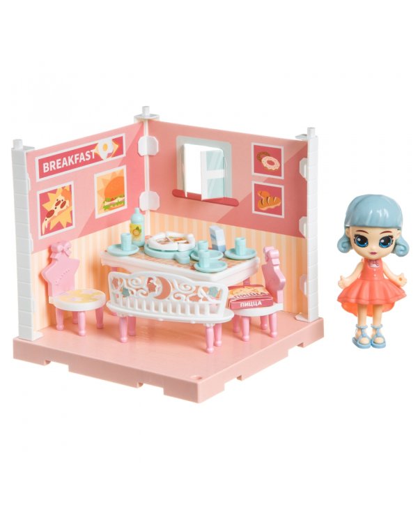 Игровой набор Мебель. Столовая и куколка