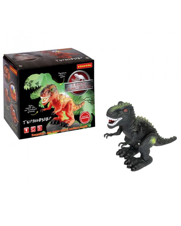 Игрушка музыкальная Динозавр. Тираннозавр, темно-зеленый