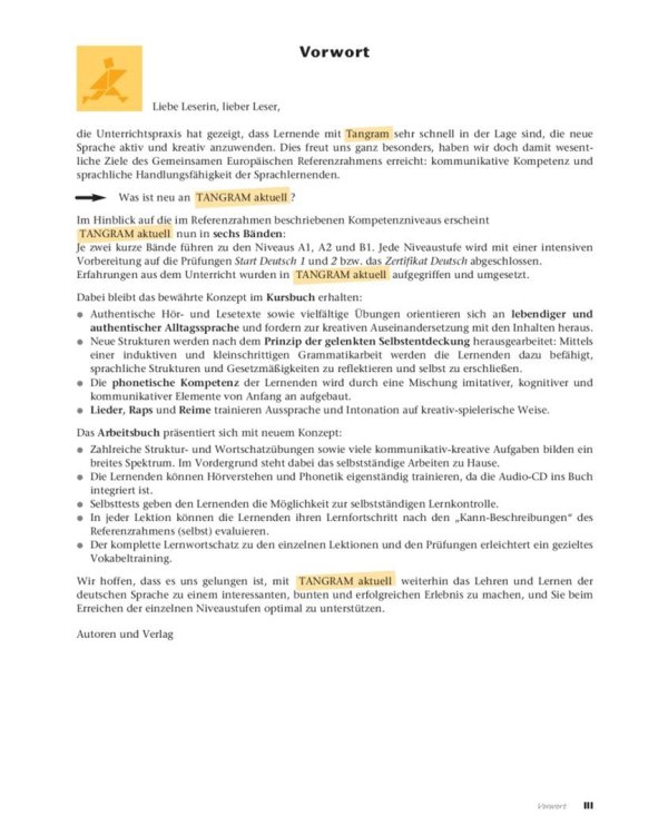 Tangram aktuell 3 – Lektion 5–8. Kursbuch + Arbeitsbuch mit Audio-CD zum Arbeitsbuch