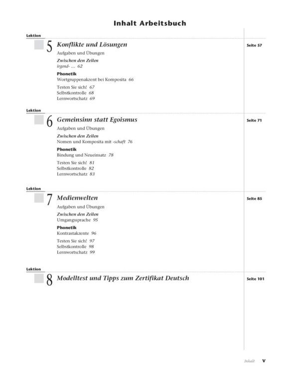 Tangram aktuell 3 – Lektion 5–8. Kursbuch + Arbeitsbuch mit Audio-CD zum Arbeitsbuch