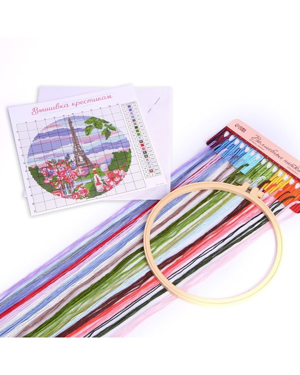 Вышивка на пяльцах Париж