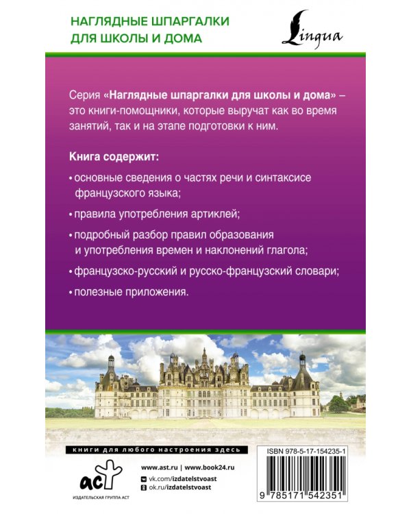 Французский язык для школьников. Все правила в таблицах и схемах