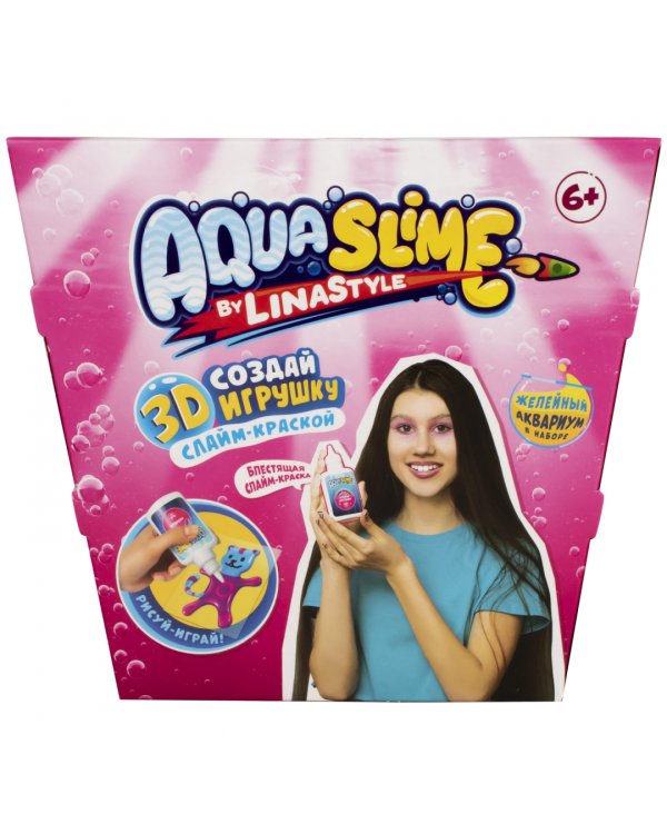 Набор для создания 3D фигурок Aqua Slime by Lina Style. Средний набор