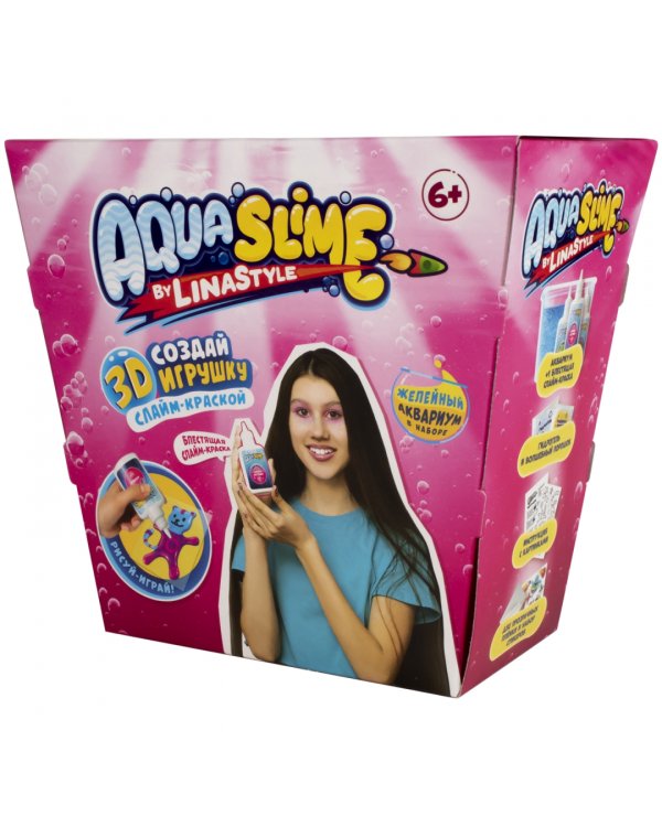 Набор для создания 3D фигурок Aqua Slime by Lina Style. Средний набор