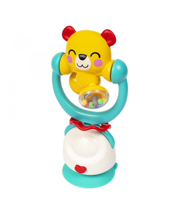 Игрушка-погремушка Медвежонок, на присоске
