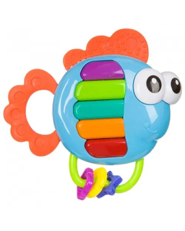 Музыкальная игрушка-погремушка. Рыбка-пианино