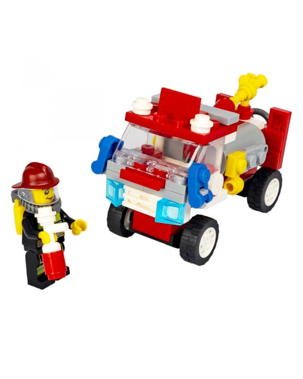 Конструктор Пожарная машина, 5 в 1, 95 деталей