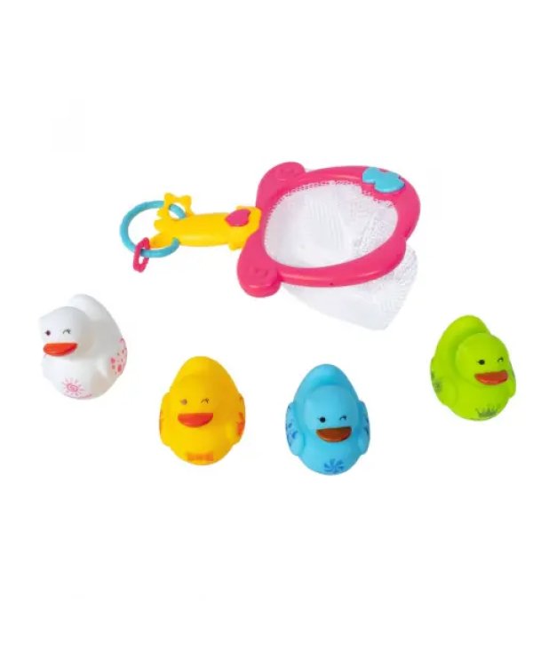 Набор для купания. Сачок с утятами, 5 предметов
