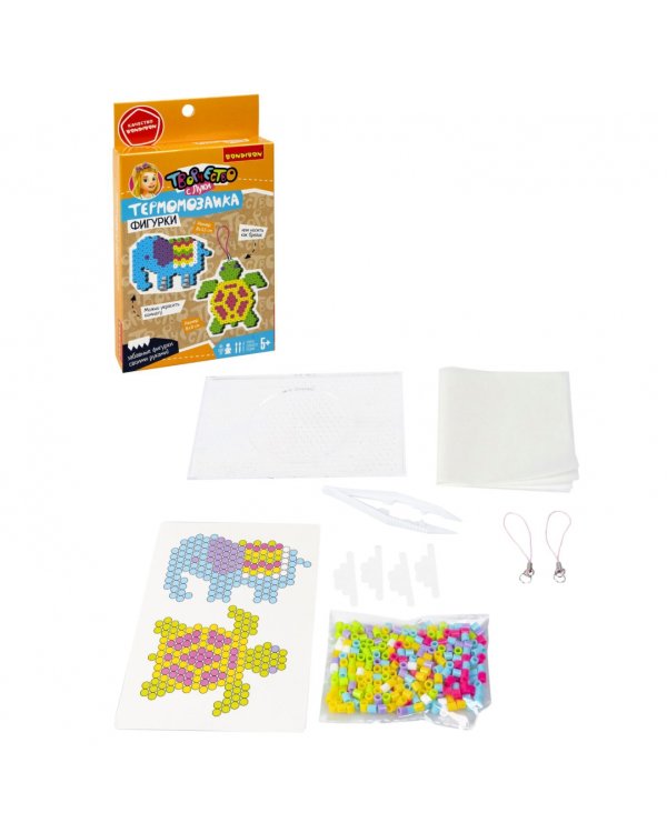 Термомозаика Черепаха и слон, 2 фигурки-брелока