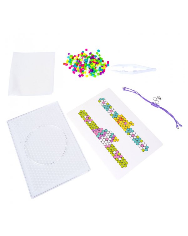 Термомозаика Попугай и единорог, 2 браслета