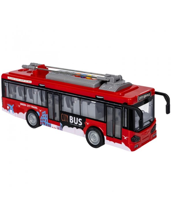 Многофункциональная инерционная машинка. Троллейбус