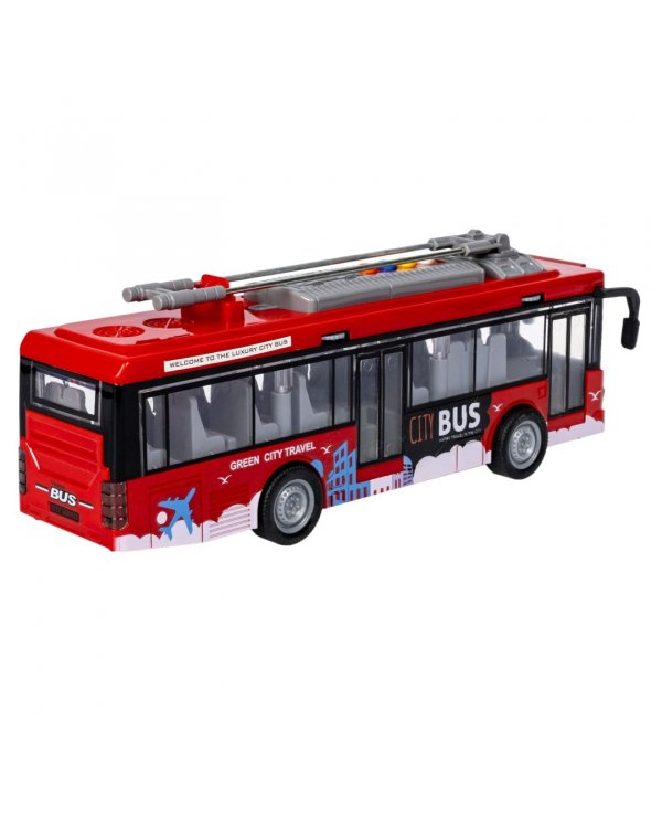 Многофункциональная инерционная машинка. Троллейбус