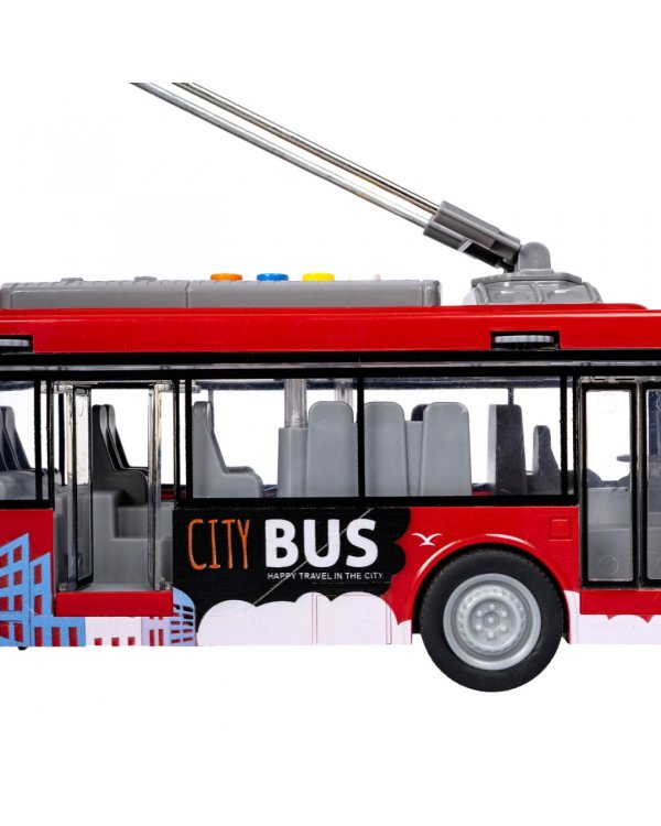 Многофункциональная инерционная машинка. Троллейбус