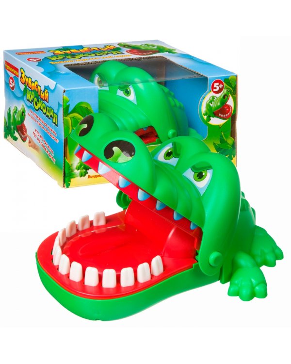 Игра настольная развивающая. Зубастый крокодил