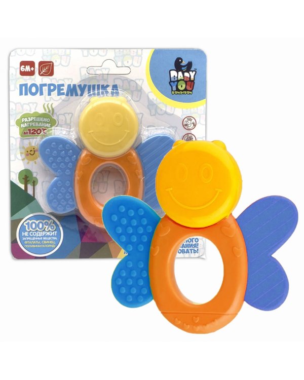 Погремушка-прорезыватель Пчелка