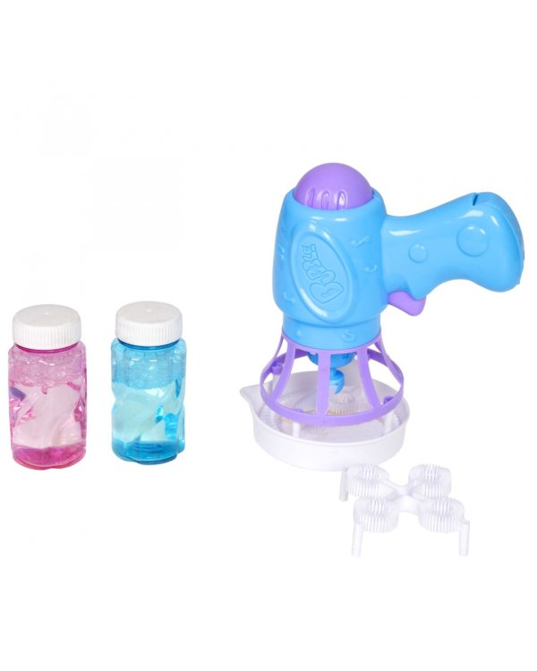 Пистолет с мыльными пузырями, голубой