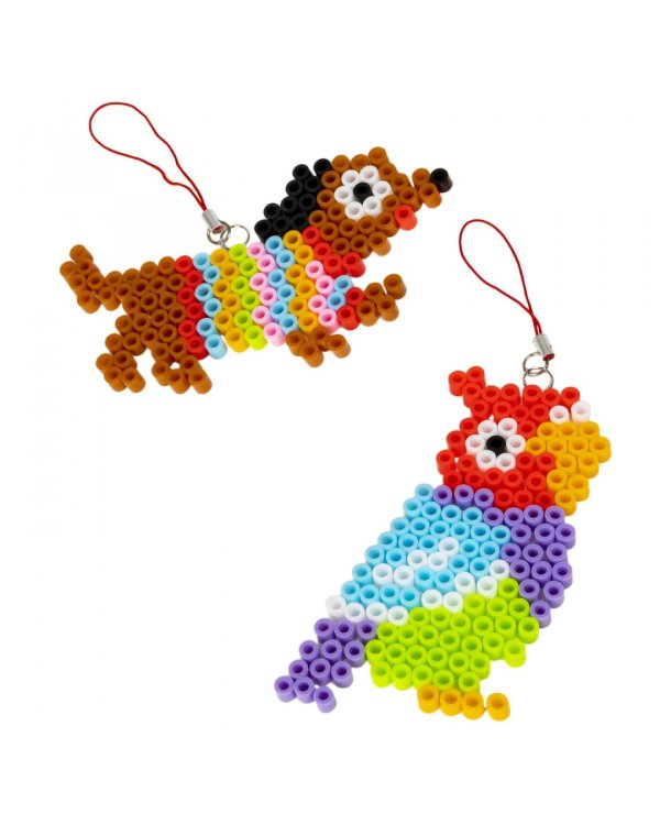 Термомозаика Собака и попугай, 2 фигурки-брелока