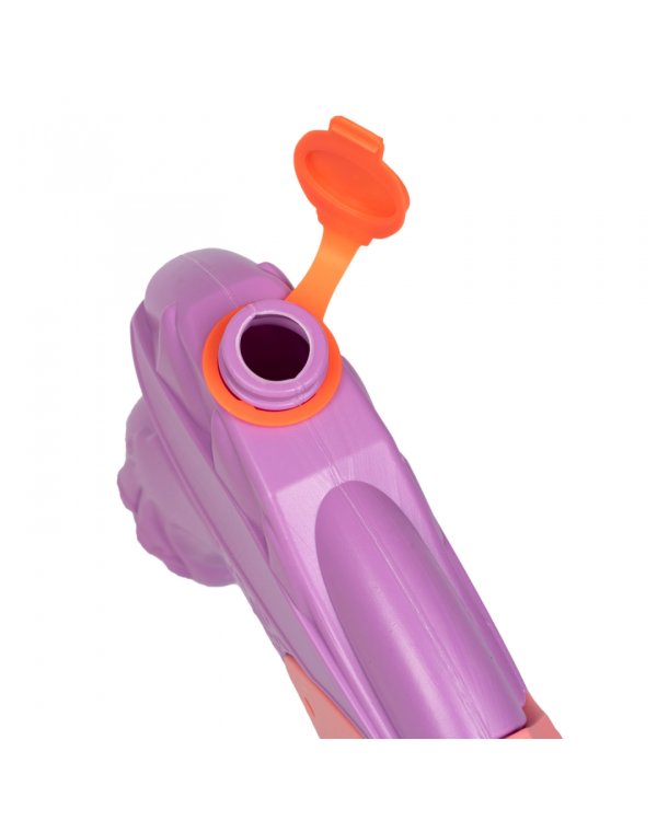 Водный пистолет с помпой, розово-сиреневый