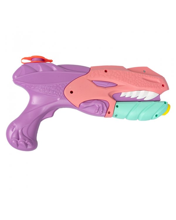 Водный пистолет с помпой, розово-сиреневый