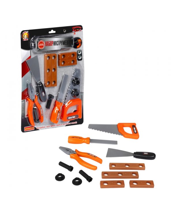Набор строительных инструментов Папины дети, 12 предметов
