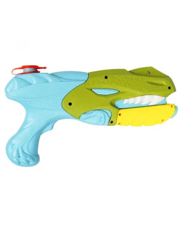 Водный пистолет с помпой, зелёно-голубой