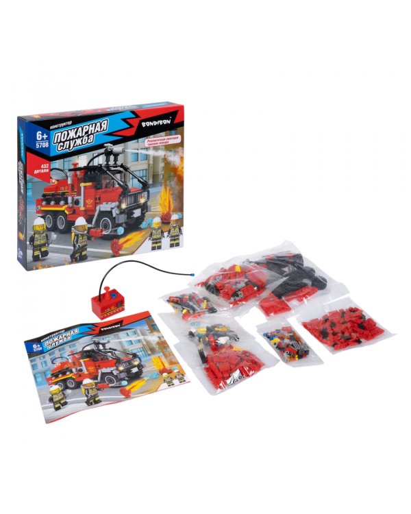 Конструктор Машина со спасателями, 432 детали