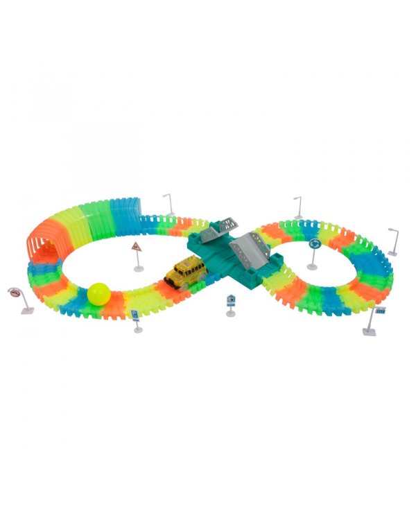 Гибкий автотрек Крутой Рейсер, 137 деталей