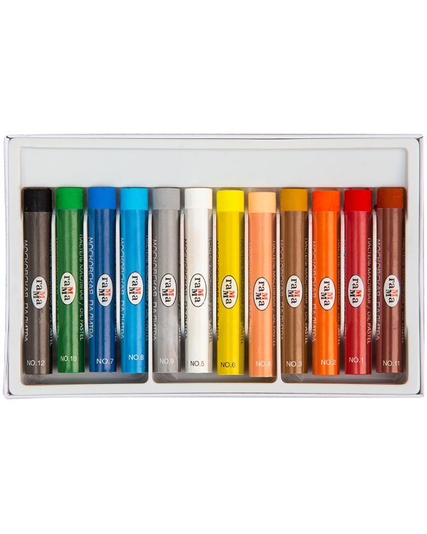 Пастель масляная Московская палитра, 12 цветов