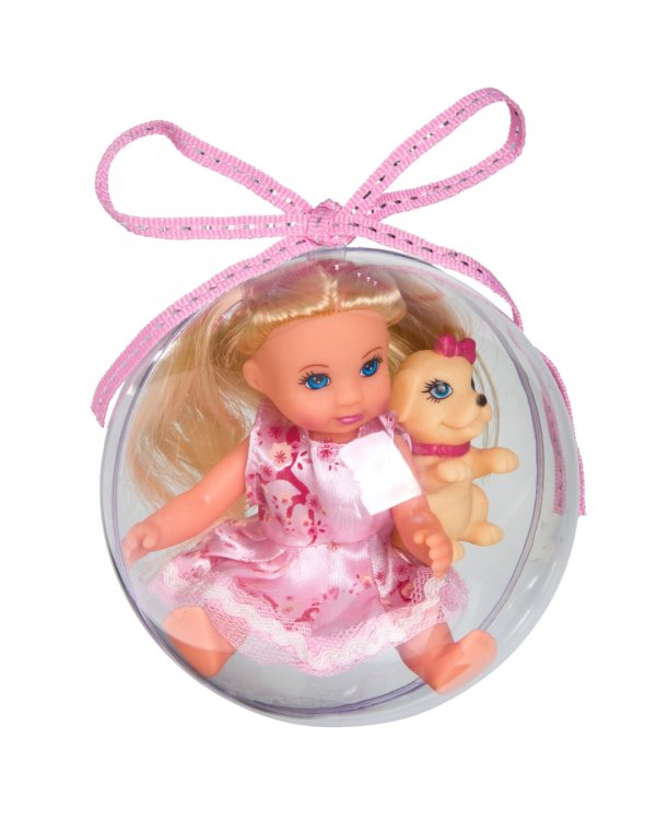 Набор игровой Куколка OLY с собачкой в шаре