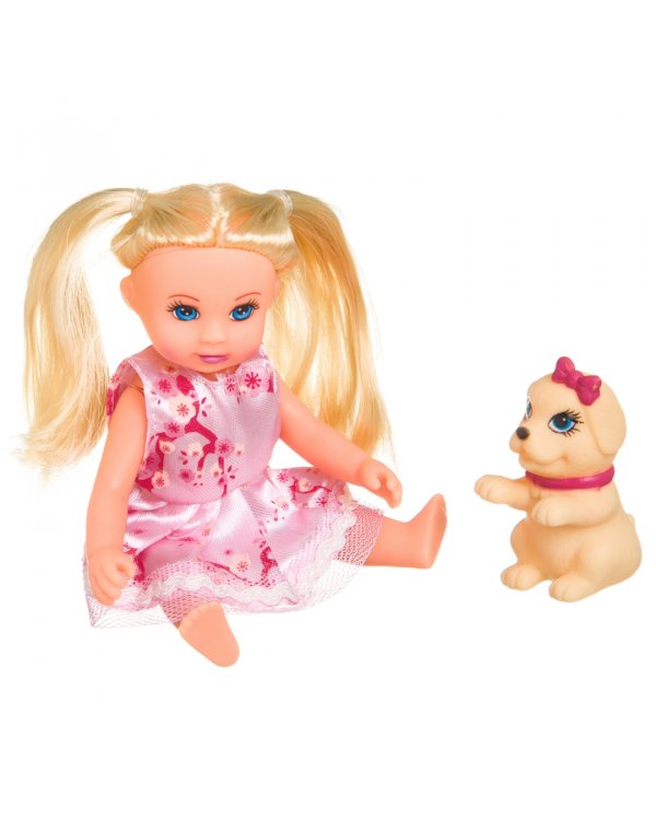 Набор игровой Куколка OLY с собачкой в шаре