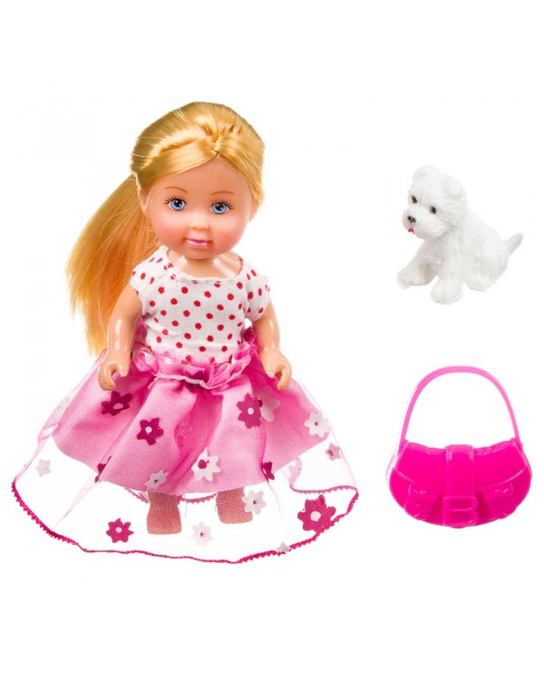 Набор игровой Куколка OLY с собачкой и сумочкой в шаре