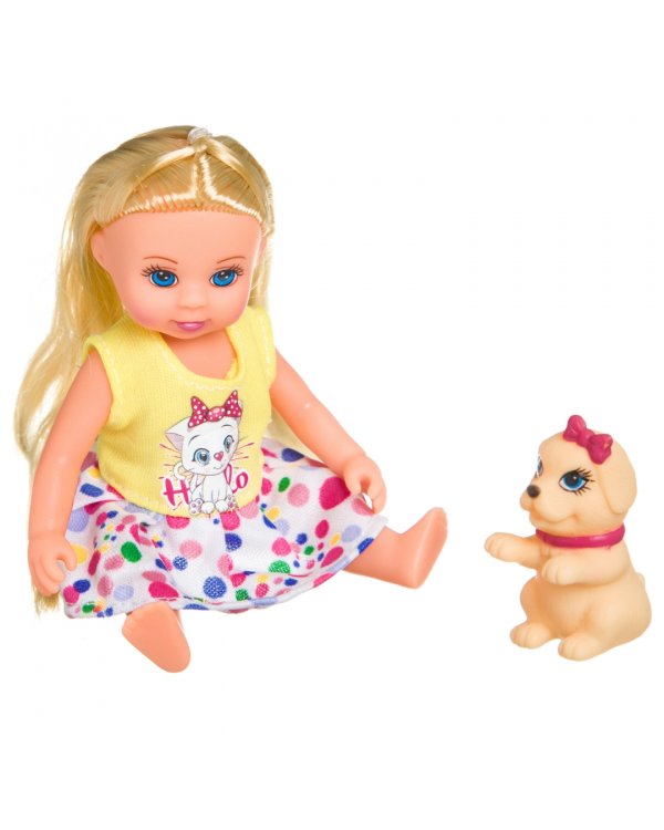 Набор игровой Куколка OLY с собачкой в шаре