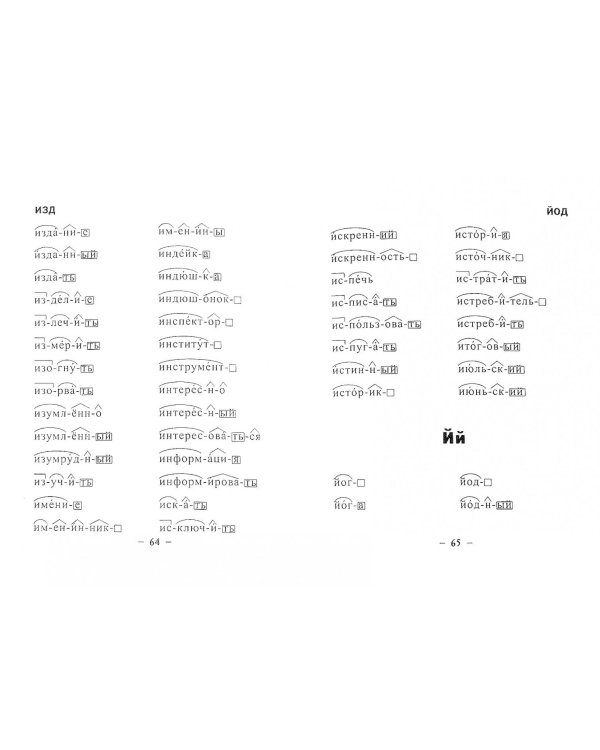 Морфемный словарь для начальной школы