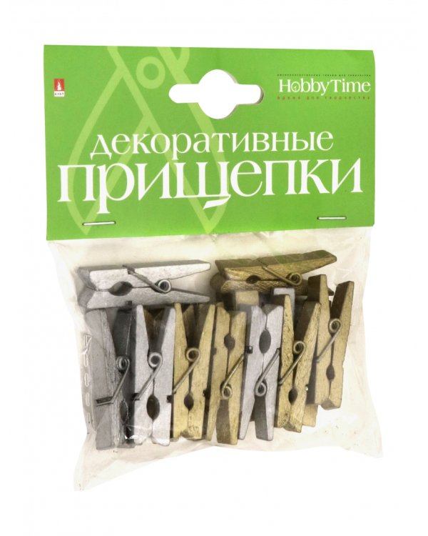 Декоративные прищепки. Набор №10, 35 мм, 3 цвета