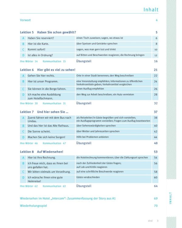 Menschen im Beruf - Tourismus A2. Kursbuch mit Übungsteil und Audio-CD. Deutsch als Fremdsprache